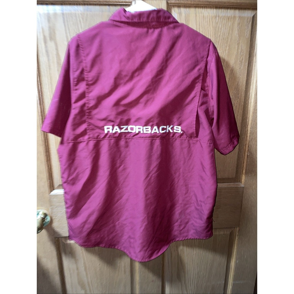 Razorbacks Pro Edge Vented Shirt Med Pockets Embroidered - Picture 5 of 7